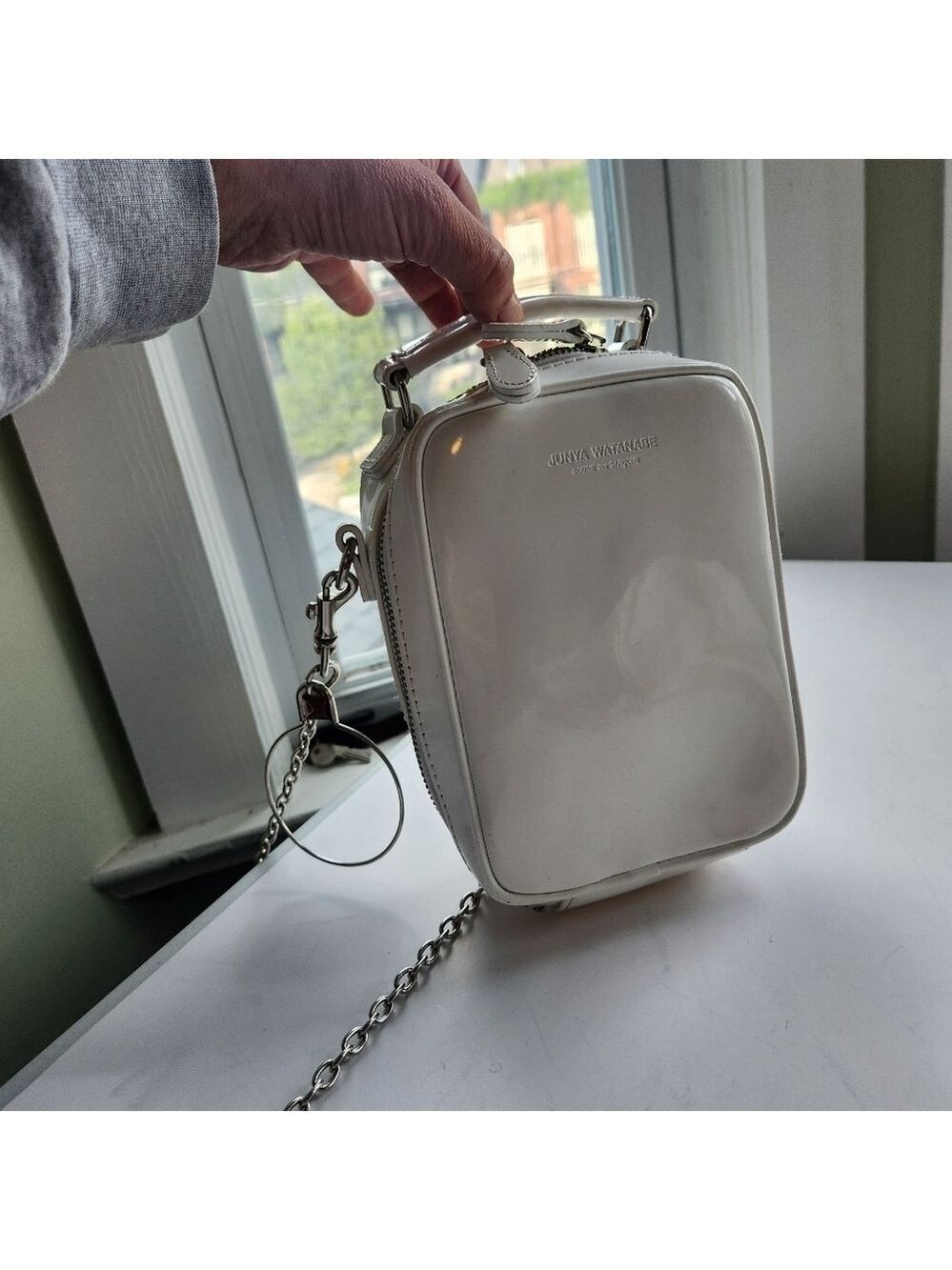 Junya Watanabe white patent leather bag BNWOT - Picture 2 of 14